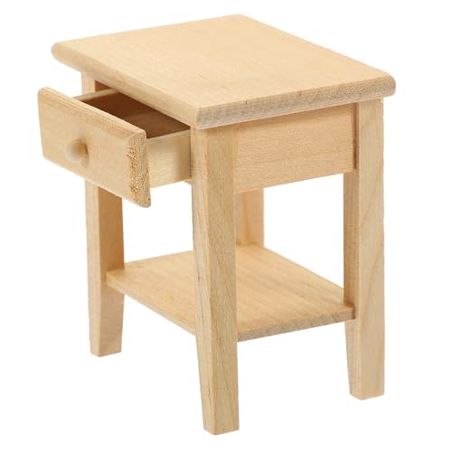 HEMOTON Puppenhaus Dekoration Puppenhaus Möbel Puppenmöbel Puppenhaus Winziger Tisch Puppenhaus Miniatur Tisch Puppenhaus Mini Tisch Modell Puppenhaus Mini Möbel Holz von HEMOTON