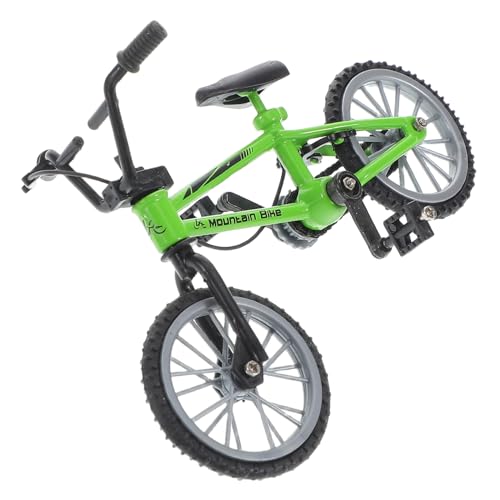 HEMOTON Puppenhaus Fahrrad Minifahrräder Mini-Dekoration Mini-Fahrrad Puppenfahrräder Miniatur-fahrraddekoration Dollhouse Decor Kleines Fahrrad Fotofahrräder Legierung Green von HEMOTON