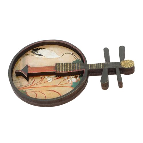 HEMOTON Puppenhaus Guzheng sammlerstücke Dekorations - Set Miniaturinstrumente entzückendes Mini - Instrument Dekorationen für Musikinstrumente Miniatur - Musikrequisite Holz von HEMOTON