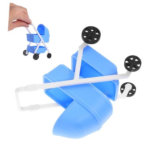 HEMOTON Puppenhaus Kinderwagen Miniatur Buggy Blau Leichte Materialien Detailgetreue Nachbildung Sofort Spielbereit Fördert Kreativität und Rollenspiel HEMOTON Puppenhaus Kinderwagen Miniatur Buggy Blau Leichte Materialien Detailgetreue Nachbildung Sofort Spielbereit Fördert Kreativität und Rollenspiel von HEMOTON