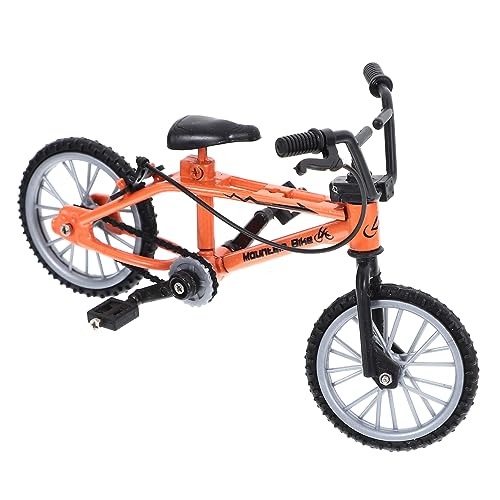 HEMOTON Mini Künstliche Fahrrad Lebensechte Radfahren Miniatur Spielzeug Für Puppenhaus Metall Material Orange HEMOTON Mini Künstliche Fahrrad Lebensechte Radfahren Miniatur Spielzeug Für Puppenhaus Metall Material Orange von HEMOTON