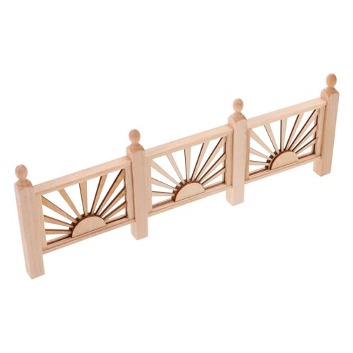 HEMOTON Puppenhaus Miniatur Geländer Modell 1:12 Holzmöbel Zaun Zubehör DIY Handwerk Spielset Für Kinder DIY Märchengarten von HEMOTON