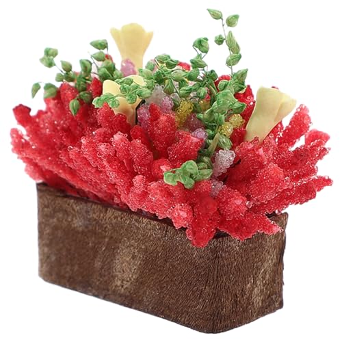 HEMOTON Miniatur-blumentöpfe Im Maßstab 112 Für Puppenhaus- Realistisches Mini-Garten-landschaftsornament von HEMOTON