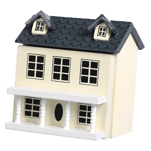 HEMOTON Puppenhaus kleines graceling büro Dekoration wohnaccessoires Gartenornament kleines erweiterbares Miniatur-Puppenhaus Miniatur-Hausornament Mikrolandschaftsdekor Holz von HEMOTON