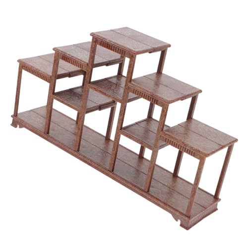 HEMOTON Puppenhausregal Puppenhaus Bücherregal Miniatur Puppenhaus Regale Puppen Süßigkeiten Kleine Hausmöbel Puppenhaus Holz Puppenhaus Möbel Puppenhaus von HEMOTON