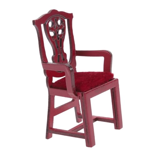HEMOTON Puppenhausstuhl kinderzimmerdeko Room Decoration Wohnaccessoire Spielzeugstuhl bastelzeug Miniatur-Sessel Puppenstuhl Stuhl selber Machen simulierte Stühle hölzern rot HEMOTON Puppenhausstuhl kinderzimmerdeko Room Decoration Wohnaccessoire Spielzeugstuhl bastelzeug Miniatur-Sessel Puppenstuhl Stuhl selber Machen simulierte Stühle hölzern rot von HEMOTON
