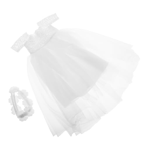 HEMOTON Puppenhochzeitskleid für Puppen Wunderschönes Elegantes Brautkleid mit Feinen und Stickereidetails für Kreative Puppen Outfits und Hochzeitsmode HEMOTON Puppenhochzeitskleid für Puppen Wunderschönes Elegantes Brautkleid mit Feinen und Stickereidetails für Kreative Puppen Outfits und Hochzeitsmode von HEMOTON