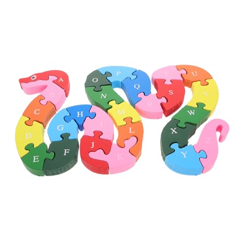 HEMOTON Puzzle Wortbuchstabierspiele für Mini-Schlangenwürfel Lernspielzeug für Kleinkinder Intelligenzspiel ABC-Blöcke zum Sortieren von Farben Kindergarten-Rätsel Holz HEMOTON Puzzle Wortbuchstabierspiele für Mini-Schlangenwürfel Lernspielzeug für Kleinkinder Intelligenzspiel ABC-Blöcke zum Sortieren von Farben Kindergarten-Rätsel Holz von HEMOTON