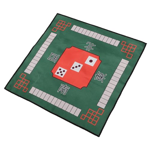 HEMOTON Quadratische Mahjong Tischdecke Rutsch Spieltischmatte Geräuschdämpfende Dicke Tischauflage für Brettspiele und Kartenspiele Waschbar und Dekorativ von HEMOTON
