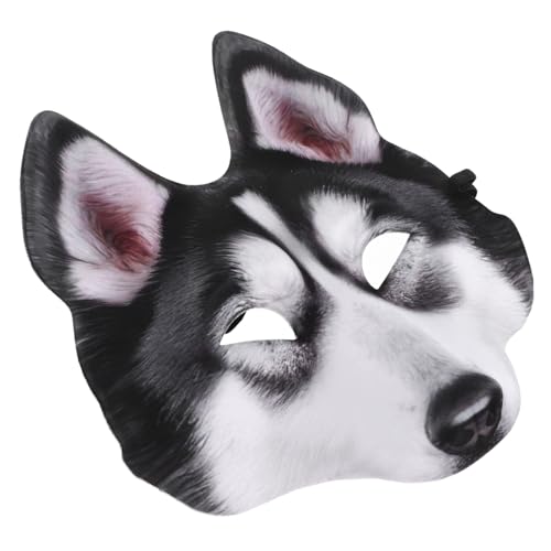 HEMOTON Realistische Hundemaske Husky Halloween Tiermaske mit Verstellbarem Riemen Atmungsaktiv und Robust für Karneval Cosplay Partys und Kostüme HEMOTON Realistische Hundemaske Husky Halloween Tiermaske mit Verstellbarem Riemen Atmungsaktiv und Robust für Karneval Cosplay Partys und Kostüme von HEMOTON