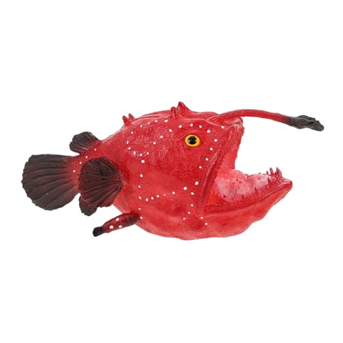 HEMOTON Realistisches Anglerfisch aus Solidem Kunststoff Detailgetreue Mini Meeresfigur für Sensorisches Spiel Lernprojekte und Mottopartys von HEMOTON