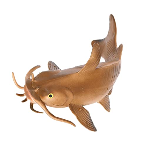 HEMOTON Realistisches Kunststoff wels Modell Pädagogisches Fischspielzeug für Vielseitige Dekofigur für Zuhause Büro und Naturkundeunterricht Sicheres Praktisches Mehrzweckspielzeug von HEMOTON