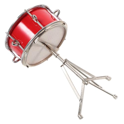 HEMOTON Realistisches Miniatur Schlagzeug Modell Dekoration Vintage Trommel Ornament Kompaktes Musikinstrument Heimdekoration für Musikliebhaber und Atmosphäre von HEMOTON