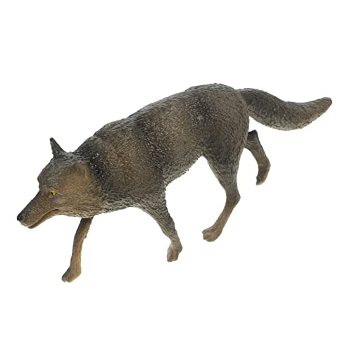 HEMOTON Realistisches Wolf Tierfigur Simulation Wolf Modell für Kinderzimmer Dekoration Fördert Kreativität über Tiere von HEMOTON