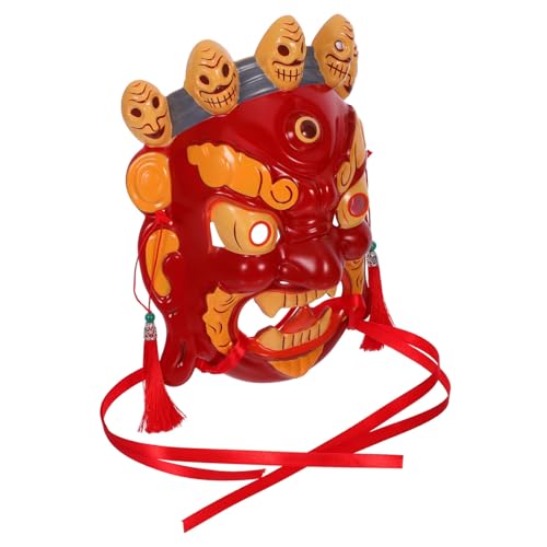 HEMOTON Rollenspielmaske Asiatische Traditionelle Maske Partyzubehör Maske Bemalte Stammesmaske Vintage Rollenspielzubehör Vintage Tibetische Opernmaske Chinesische Partymaske von HEMOTON