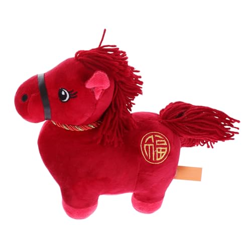 HEMOTON Rotes Kuscheltier Pferd Weiches Plüschspielzeug Leicht Tragbar Für Jahr des Pferdes Maskottchen Chinesisches Neujahrsdekoration HEMOTON Rotes Kuscheltier Pferd Weiches Plüschspielzeug Leicht Tragbar Für Jahr des Pferdes Maskottchen Chinesisches Neujahrsdekoration von HEMOTON