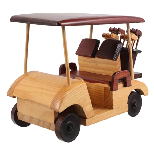 HEMOTON Rustikales Automodell: Handgefertigtes Oldtimermodell Aus Holz, Rustikale Fahrzeugdekoration, Schreibtisch, Antikes Ornament Für Heimdekoration, Büro, Retro-Liebhaber von HEMOTON