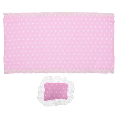 HEMOTON Satz für Puppenbettwäsche Miniaturpuppen Haushamster kleine Spielsachen Puppenbett mit Kissen Puppen Schlafset Decken und Kissen für Babypuppen Miniaturdinger Stoff Rosa HEMOTON Satz für Puppenbettwäsche Miniaturpuppen Haushamster kleine Spielsachen Puppenbett mit Kissen Puppen Schlafset Decken und Kissen für Babypuppen Miniaturdinger Stoff Rosa von HEMOTON