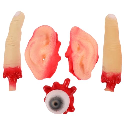 HEMOTON Scary Halloween Deko Teilig mit Realistischen Fake Ohren Finger Augenballen aus Langlebigem für Halloween Party Grusel Dekoration Spaß und Scherzartikel Zufällige von HEMOTON