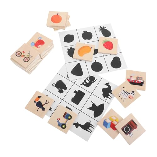 HEMOTON Schatten-puzzlespiel Aus Holz Für Kleinkinder, Frühes Lernspielzeug Zur Entwicklung Kognitiver Fähigkeiten, Feinmotorik Und Tiererkennung HEMOTON Schatten-puzzlespiel Aus Holz Für Kleinkinder, Frühes Lernspielzeug Zur Entwicklung Kognitiver Fähigkeiten, Feinmotorik Und Tiererkennung von HEMOTON