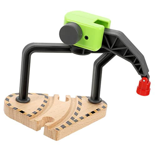 HEMOTON Schienenkranzubehör Kranmodell Selber Bauen Playing Crane Model Children Crane Toy Crane Toy for Games Kranmaschinenmodell Bahnstrecke Für Jungen Der Zug Holz Kind Spielzeug von HEMOTON