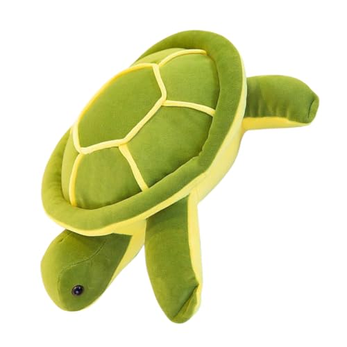 HEMOTON Schildkröte Ausgestopftes Mini Garten Set Taschenpuppen Dekoratives Kissen Puppenhaus Dekoration Bauernhof Kopfbedeckung Kleine Dekoration Große Augen Schildkrötenkissen von HEMOTON