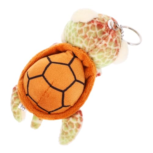 HEMOTON Schildkrötenanhänger Plüsch Tragen Rucksackanhänger Frosch Puppe Ausgestopft Gefüllter Schildkröten-anhänger Schildkröte Schlüsselanhänger Pp Baumwolle Brown von HEMOTON