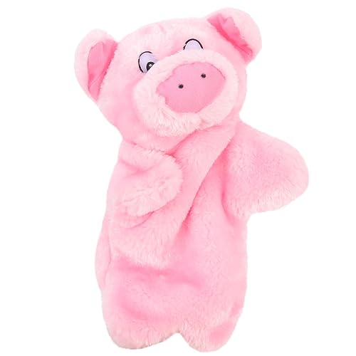 HEMOTON Schweinchen Handpuppe Cartoon-handpuppe Puppen Für Kleinkinder Tiere Für Tierische Handpuppe Kleinkindbadspielzeug Handpuppe Requisite Puppe Für Rosa Plüsch von HEMOTON