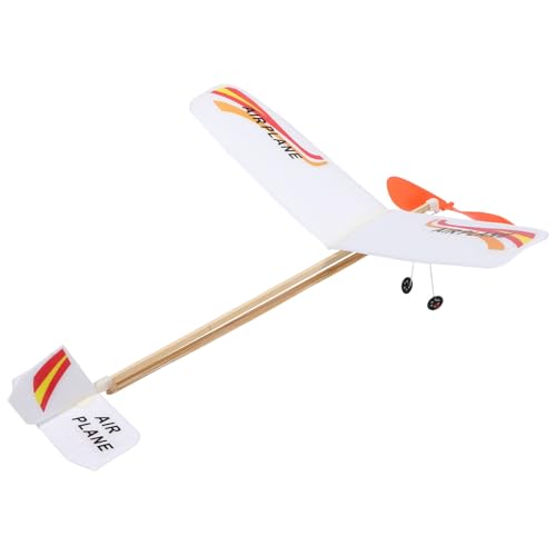 HEMOTON Segelflugzeug Aus Holz Für Kinder Mit Gummibändern Betriebenes Modellflugzeug Aus Holz Bausätze Für Flugzeugpartys Zum Geburtstag von HEMOTON