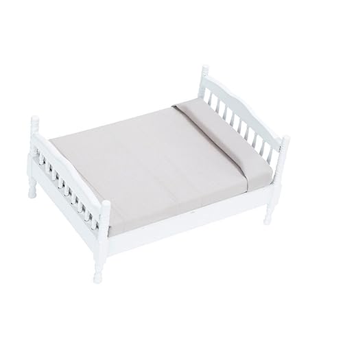 HEMOTON Simulation Doppelbett Puppenmöbel Puppenbett Simulationsbett Bettmodelle Puppen-Doppelbett Stoff Grey HEMOTON Simulation Doppelbett Puppenmöbel Puppenbett Simulationsbett Bettmodelle Puppen-Doppelbett Stoff Grey von HEMOTON