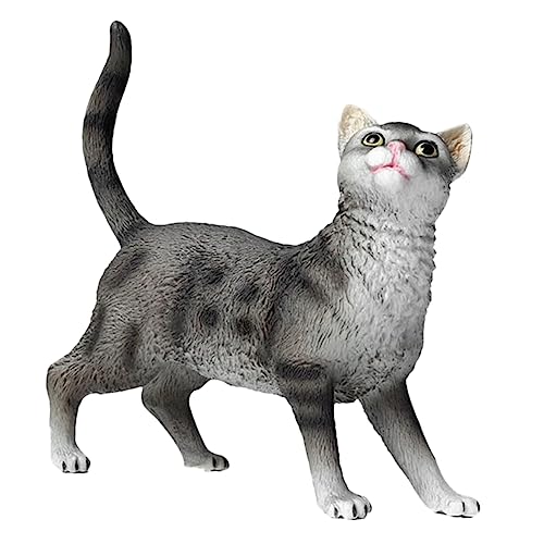 HEMOTON Kinderspielzeug Katzenform Ornament Realistisches Katzenmodell Aus Kunststoff Für Die Erkundung Der Natur Von Jungen Und Mädchen von HEMOTON