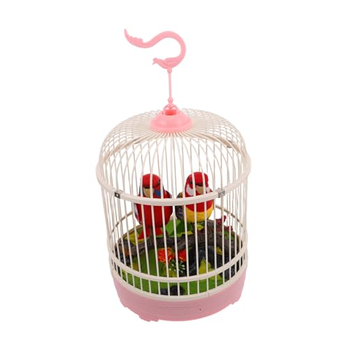 HEMOTON Vogelkäfig Mit Stimme – Realistische Vogelgesangsglocke – Spielzeug – Vogelspielzeug Für Kinder – Einzigartige Simulation von HEMOTON