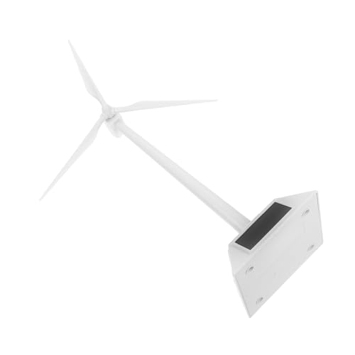 HEMOTON Solarbetriebene Windmühle Modell aus Kunststoff Weiß Windgenerator Drehbares Schreibtisch und Gartendekor mit Abnehmbarem Displayständer Pädagogisches Windkraftmodell HEMOTON Solarbetriebene Windmühle Modell aus Kunststoff Weiß Windgenerator Drehbares Schreibtisch und Gartendekor mit Abnehmbarem Displayständer Pädagogisches Windkraftmodell von HEMOTON