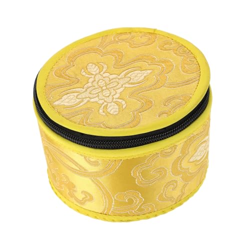HEMOTON Soundbo Tasche Cheongsam Haarnadeln Tragbare Aufbewahrungsboxen Handtuchring Stirnbänder Teetablett Tischtablett Handgefertigte Buddha Klangschale Chinesische Haarnadeln von HEMOTON