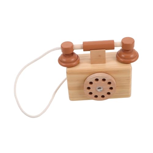 HEMOTON Spielzeugtelefon für kinderspielzeug Telefon holztelefon Telefon Kleinkindspielzeug Kabelgriff Vintage-Telefon aus Holz Kleinkindtelefon HEMOTON Spielzeugtelefon für kinderspielzeug Telefon holztelefon Telefon Kleinkindspielzeug Kabelgriff Vintage-Telefon aus Holz Kleinkindtelefon von HEMOTON