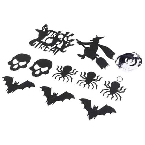 HEMOTON Spinnen-Schädel-Fledermaus- -Spiralen-Verzierung halloween dekoration halloween-dekoration Partydekor Halloween Top hängend Partywirbel Halloween-Strudeldekorationen PVC Black HEMOTON Spinnen-Schädel-Fledermaus- -Spiralen-Verzierung halloween dekoration halloween-dekoration Partydekor Halloween Top hängend Partywirbel Halloween-Strudeldekorationen PVC Black von HEMOTON