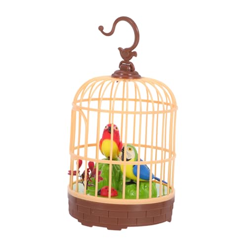 HEMOTON Sprachaktiviertes Vogelkäfig-Spielzeug Mit Sprechendem Papagei, Zwitschernden Und Flatternden Vögeln, Induktions-vogelspielzeug, Entwicklungsspielzeug Für Kleinkinder HEMOTON Sprachaktiviertes Vogelkäfig-Spielzeug Mit Sprechendem Papagei, Zwitschernden Und Flatternden Vögeln, Induktions-vogelspielzeug, Entwicklungsspielzeug Für Kleinkinder von HEMOTON