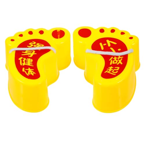 HEMOTON Stelzen Balance Training Gelbe Kunststoff Laufstelzen für Motorikspielzeug Ab Jahren Pädagogisches Gleichgewichts Koordinationstraining für Drinnen und Draußen HEMOTON Stelzen Balance Training Gelbe Kunststoff Laufstelzen für Motorikspielzeug Ab Jahren Pädagogisches Gleichgewichts Koordinationstraining für Drinnen und Draußen von HEMOTON