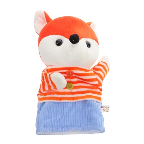 HEMOTON Stofftier-handpuppe Fox Animal Puppen Stellen Sie Sich Vor, Sie Handpuppen Fox Roleplay - Stofftierpuppen Plüschfuchspuppen Fuchshandpuppen Unterrichten Orange von HEMOTON