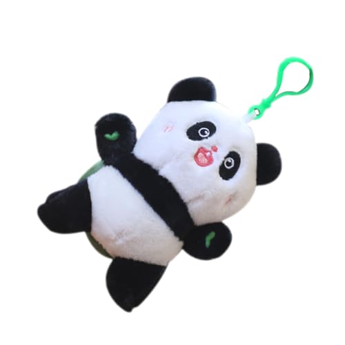 HEMOTON Stofftieranhänger Schöner Plüsch-schlüsselanhänger Schlüsselanhänger in Panda-Form Plüsch Schlüsselanhänger Ästhetischer Schlüsselbund Plüschtier Schlüsselanhänger Pp Baumwolle von HEMOTON