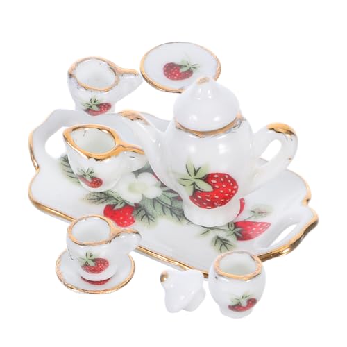 HEMOTON Teetassen Dekor Kleine Kaffeetasse Mini Teetassen Für Puppenhäuser Mini Porzellan Tee Miniatur Kaffeetasse Puppenhaus Miniaturtassen Puppenhaus Zubehör von HEMOTON
