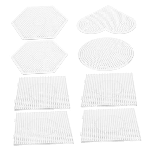 HEMOTON Teiliges Großes Bügelperlen mit Transparenten Kunststoff Pegboards Herz Sechseck und Quadratformen Wiederverwendbar Bruchsicher Fördert Kreativität und Räumliches für DIY HEMOTON Teiliges Großes Bügelperlen mit Transparenten Kunststoff Pegboards Herz Sechseck und Quadratformen Wiederverwendbar Bruchsicher Fördert Kreativität und Räumliches für DIY von HEMOTON