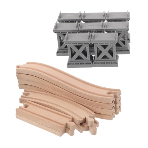 HEMOTON Teiliges Holzschienen Erweiterungsset mit Brückenpfeilern und Aufsteigenden Gebogenen Gleisstützen Sicheres Holzspielzeug für Fördert Kreativität und Gemeinsames Am Eisenbahntisch HEMOTON Teiliges Holzschienen Erweiterungsset mit Brückenpfeilern und Aufsteigenden Gebogenen Gleisstützen Sicheres Holzspielzeug für Fördert Kreativität und Gemeinsames Am Eisenbahntisch von HEMOTON