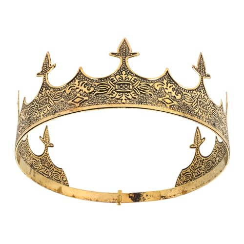HEMOTON Tiara Throne König Kronen Männerkrone cindy lou wer kostüm Kronmänner Krone für Jungen Krone der Freiheitsstatue Geburtstagskrone Wikingerkrone Herren Krone Legierung Golden HEMOTON Tiara Throne König Kronen Männerkrone cindy lou wer kostüm Kronmänner Krone für Jungen Krone der Freiheitsstatue Geburtstagskrone Wikingerkrone Herren Krone Legierung Golden von HEMOTON
