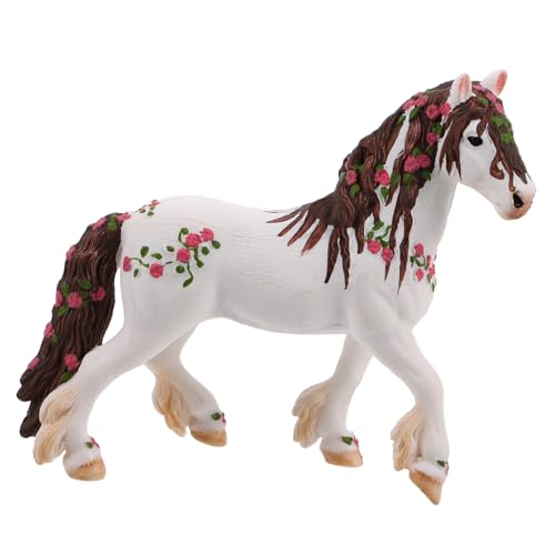 HEMOTON Tiermodell spielzeugpferd Pferdefigur simuliertes Pferdeornament Pferdestatue Tischpferdeskulptur Pferdespielzeug für Jungen Desktop-Dekoration Mini- Figur Plastik von HEMOTON