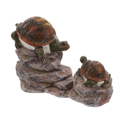 HEMOTON Elegante Schildkrötenfigur Aus Kunstharz – Tierornament Für Garten Bonsai Heimdekoration von HEMOTON