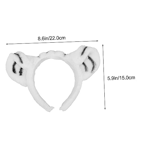 HEMOTON Tiger Kostüm Set mit Stirnband und Pfoten Animal Design Cosplay Requisiten für Fasching Geburtstag Karneval und Party Kreatives Tierkostüm Zubehör für Jungen und Mädchen von HEMOTON