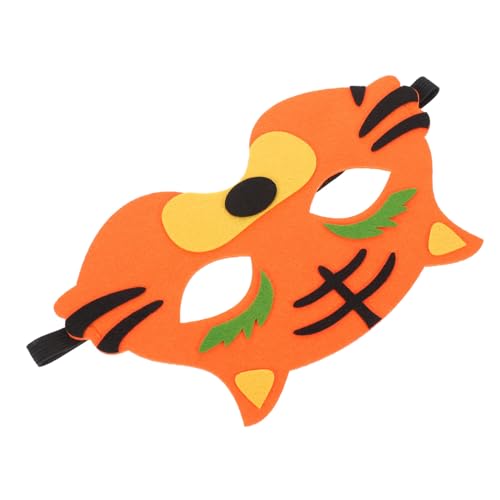 HEMOTON Tiger Maske Halbgesichtsmaske Verstellbar Komfortabel Tiermasken Cosplay Halloween Kostüm Zubehör für Karneval und Party HEMOTON Tiger Maske Halbgesichtsmaske Verstellbar Komfortabel Tiermasken Cosplay Halloween Kostüm Zubehör für Karneval und Party von HEMOTON