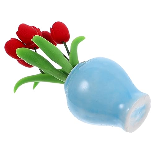 HEMOTON Blume Vase für Miniatur Puppenhaus Miniatur Szene Zubehör Miniatur Blume Vase für von HEMOTON