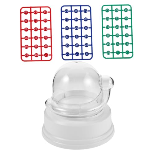 HEMOTON Tragbare Lotteriemaschine Shake Lucky Ball Machine Tragbare Bingo Maschine Lotterieballmaschine Bingo Jackpot Maschine Handheld Spiel Lottoballmaschine Lottoballspiel von HEMOTON